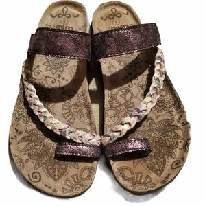 Muk Luk Purple Keia Terra Sandal